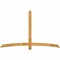 Ekena Millwork Bellingham Rough Sawn Timber Gable Bracket, Western Red Cedar, 84"W x 53"H x 2"D x 4"F, 15/12 Pitch GBW084X53X0204BEL00RWR - alternate 1